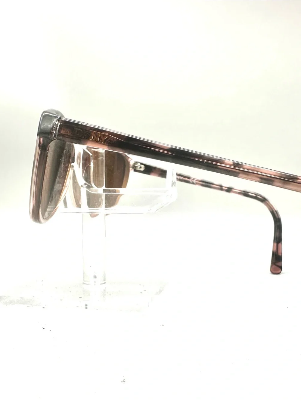 DKNY DY 4093 Brown Tortoise Shell Eyeglasses Womens Rectangular Frames 3556/13
